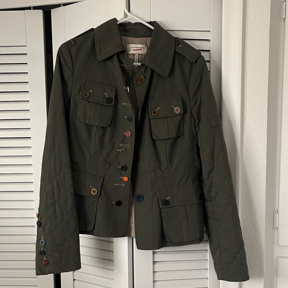 Women's BCBG Maxazria jacket with Multicolor Buttons